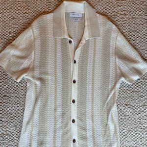 Knit button-down (men's medium)